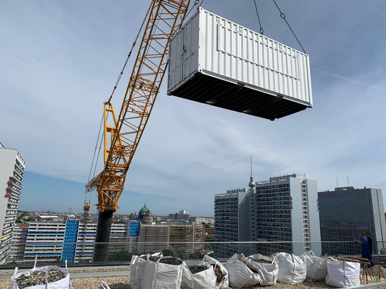 Sicht von oben auf das Geschehen