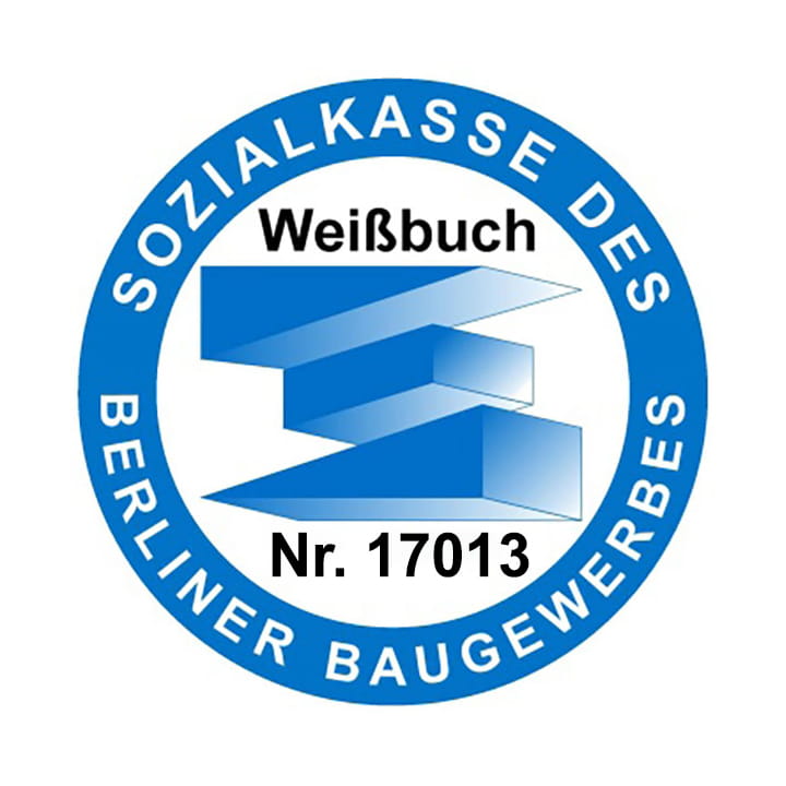 Eintragung im Weißbuch der Sozialkasse des Berliner Baugewerbes